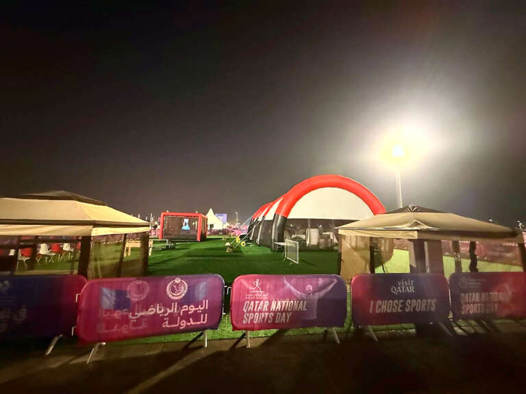 Battle Zone arena at Qatar National Sports Day