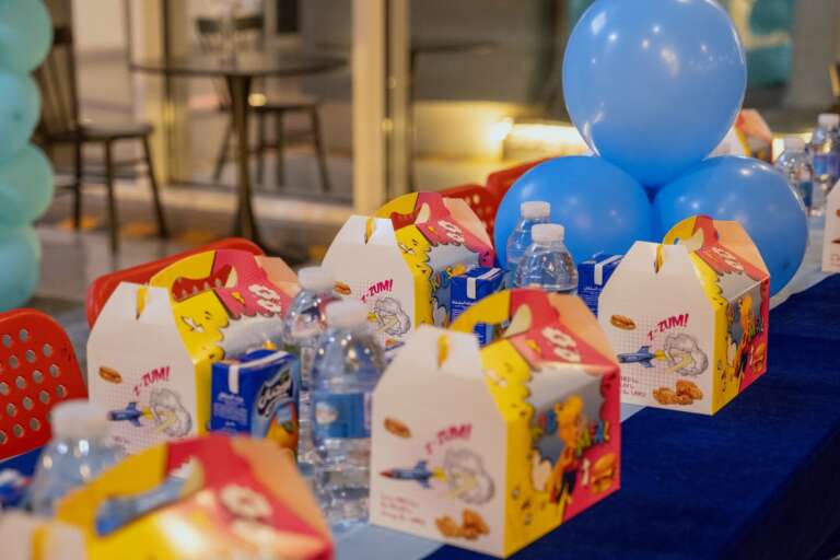 Birthday party snack boxes