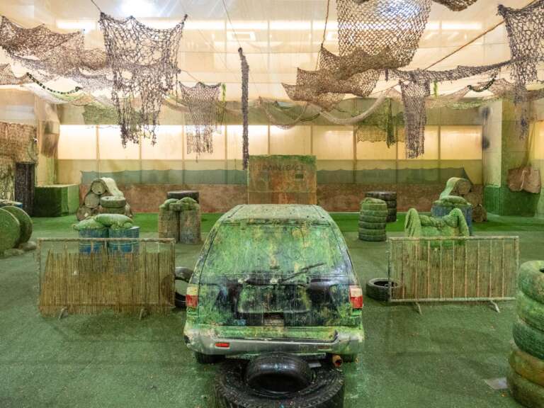 Battle Zone indoor paintball arena at B Square Mall, Al Thumama
